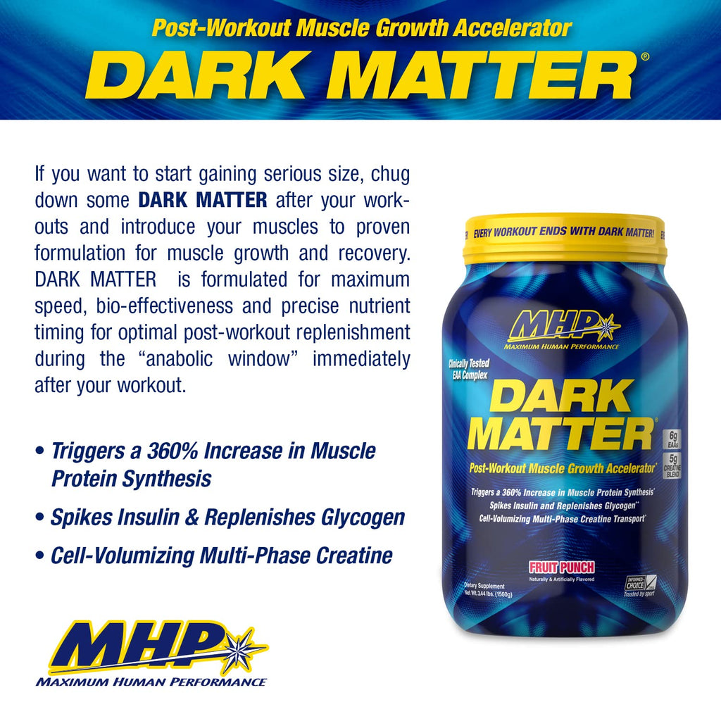 Maximum Human Performance Dark Matter Post-Workout Recovery - 20 Servings - image 2