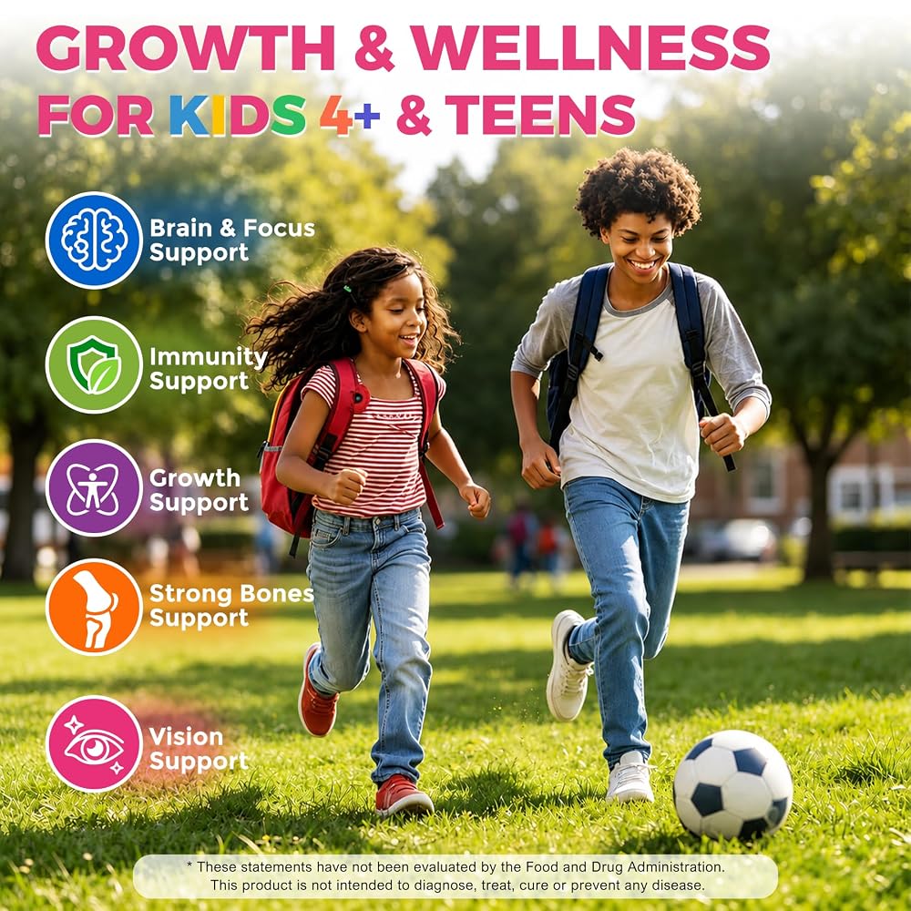 ELLAMENTZ Omega 3 Gummies for Kids 4+