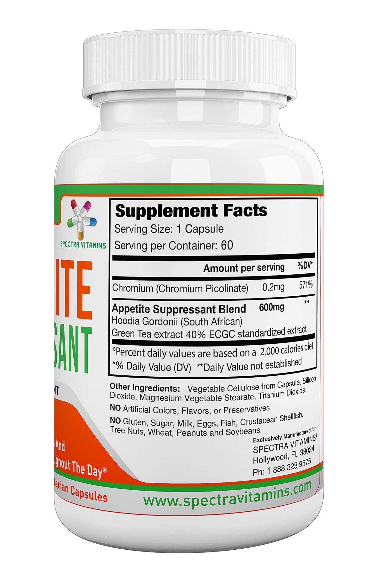 Spectra Vitamins Appetite SUPPRESSANT Natural Supplement to Help You