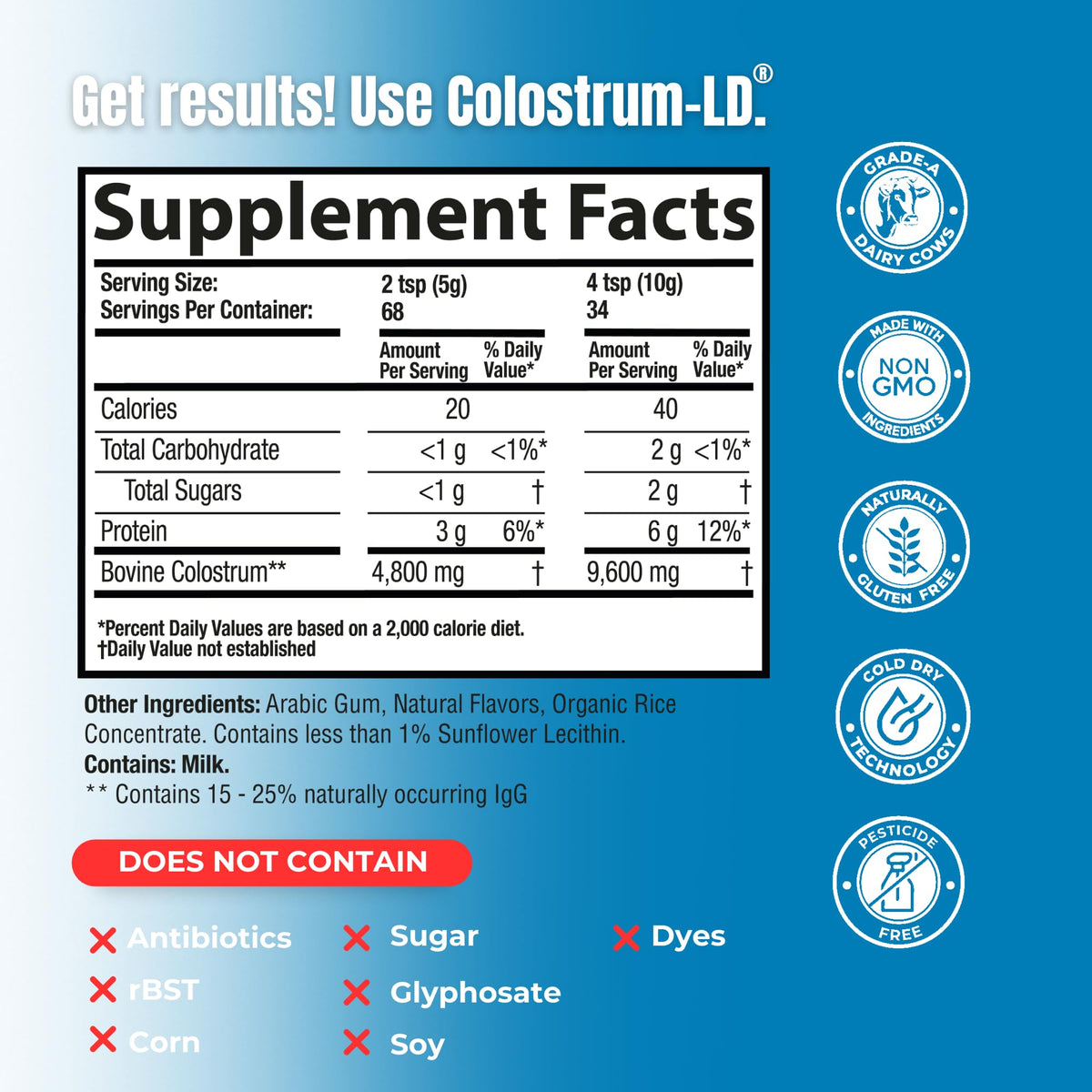 Colostrum-LD Liposomal Powder - 12 oz - image 3