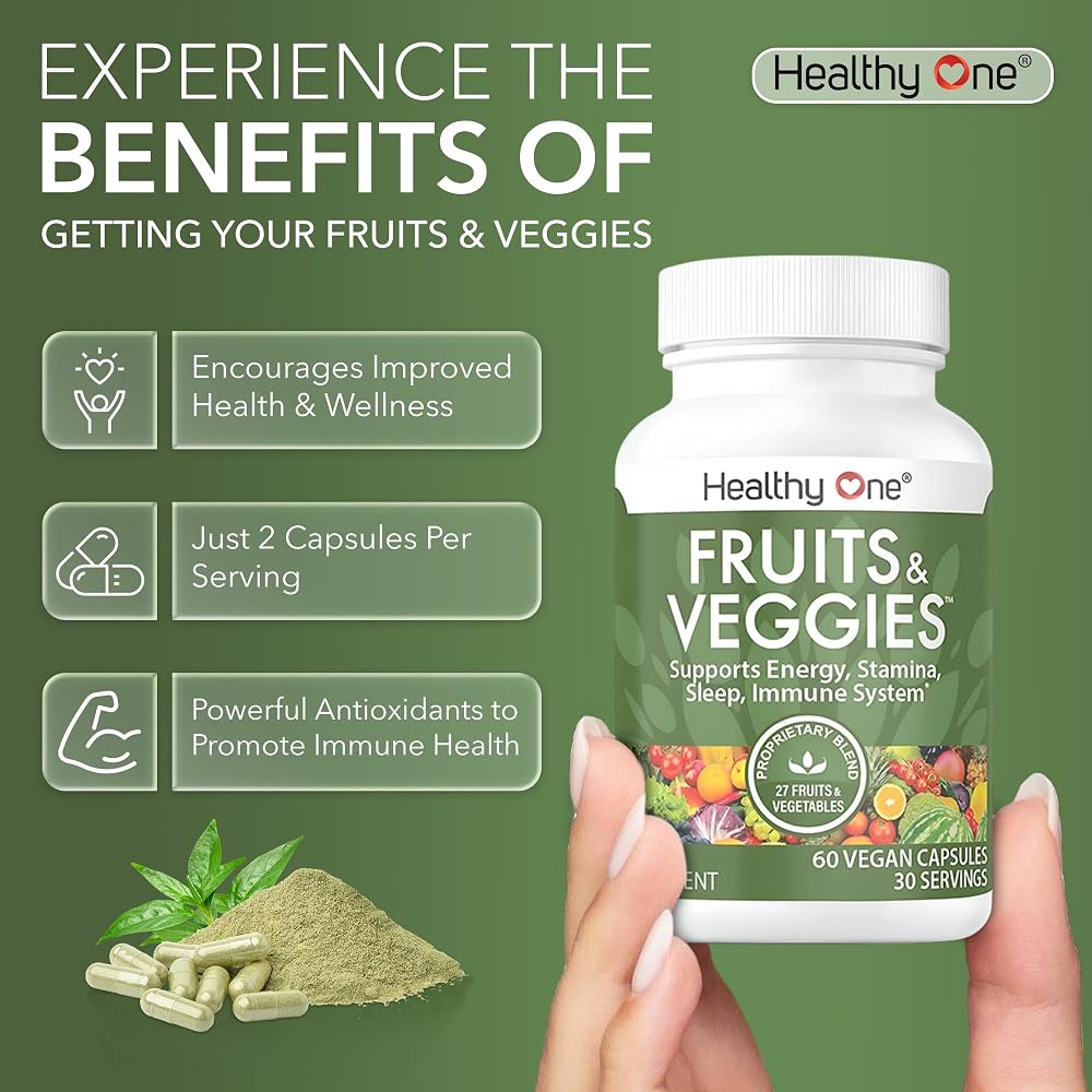Healthy One Fruits & Veggies 27-in-1 Formula - 120 Capsules - image 6