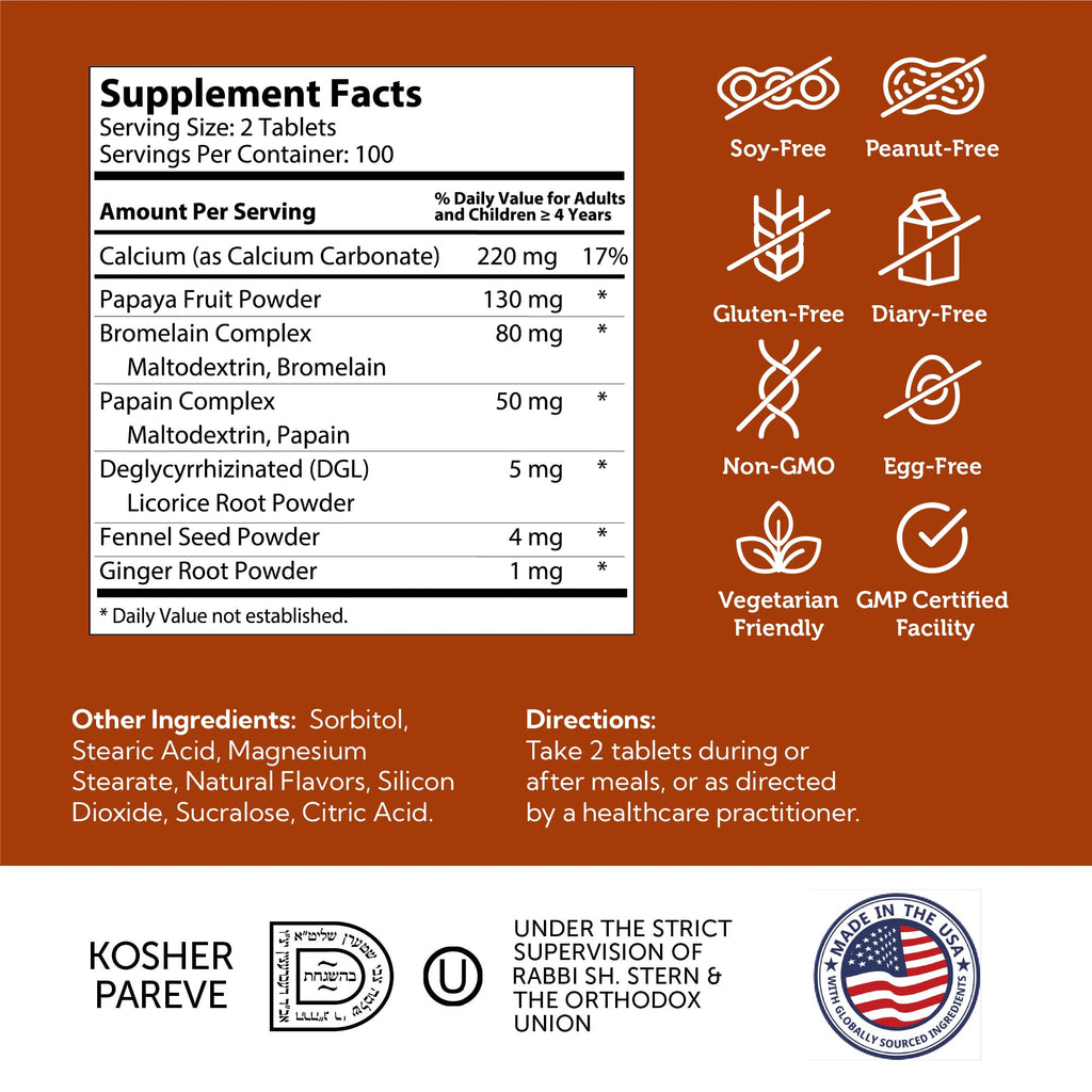Zahler Aftermeals Natural Antacid Chewable Tablets - 100 Count - image 5