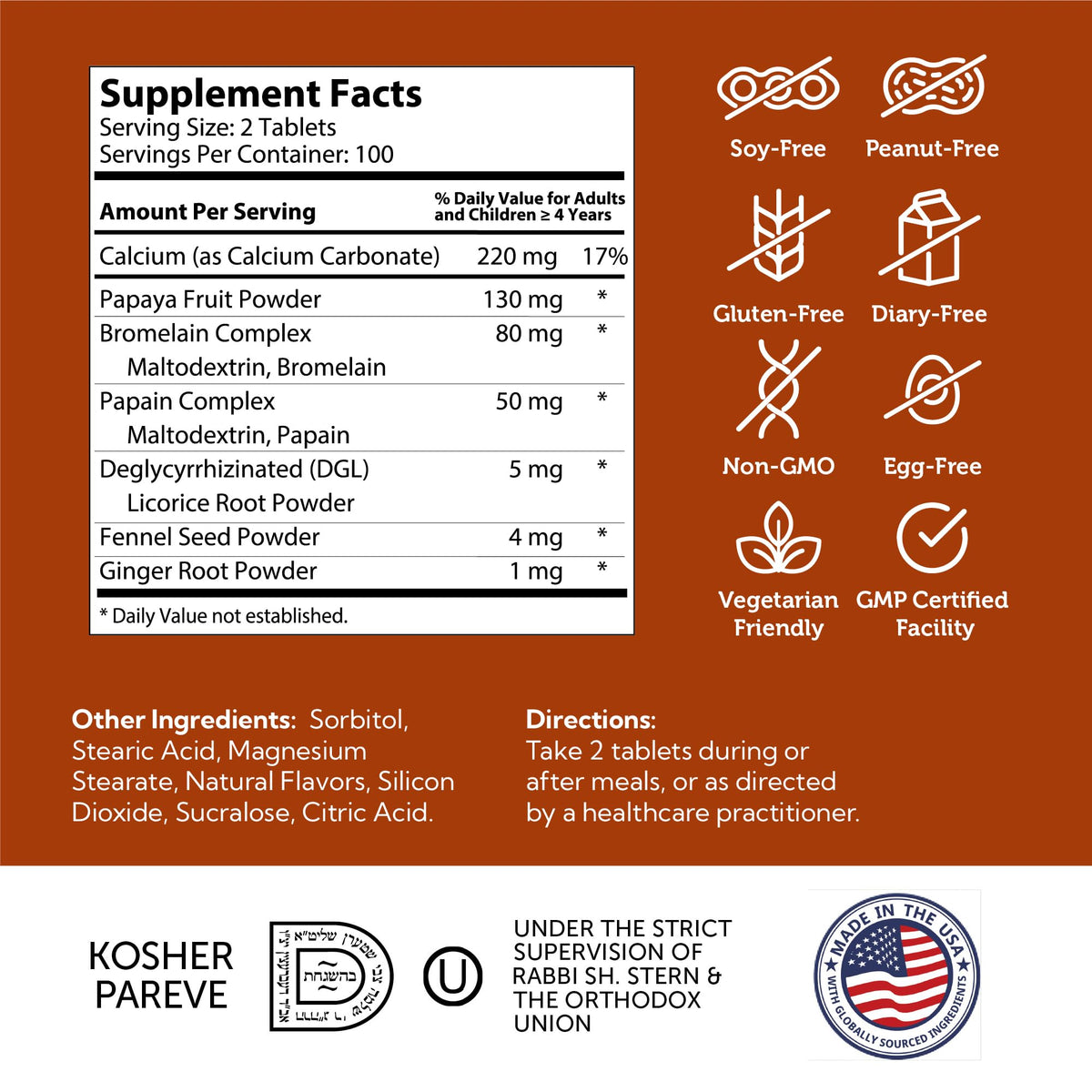 Zahler Aftermeals Natural Antacid Chewable Tablets - 100 Count - image 5