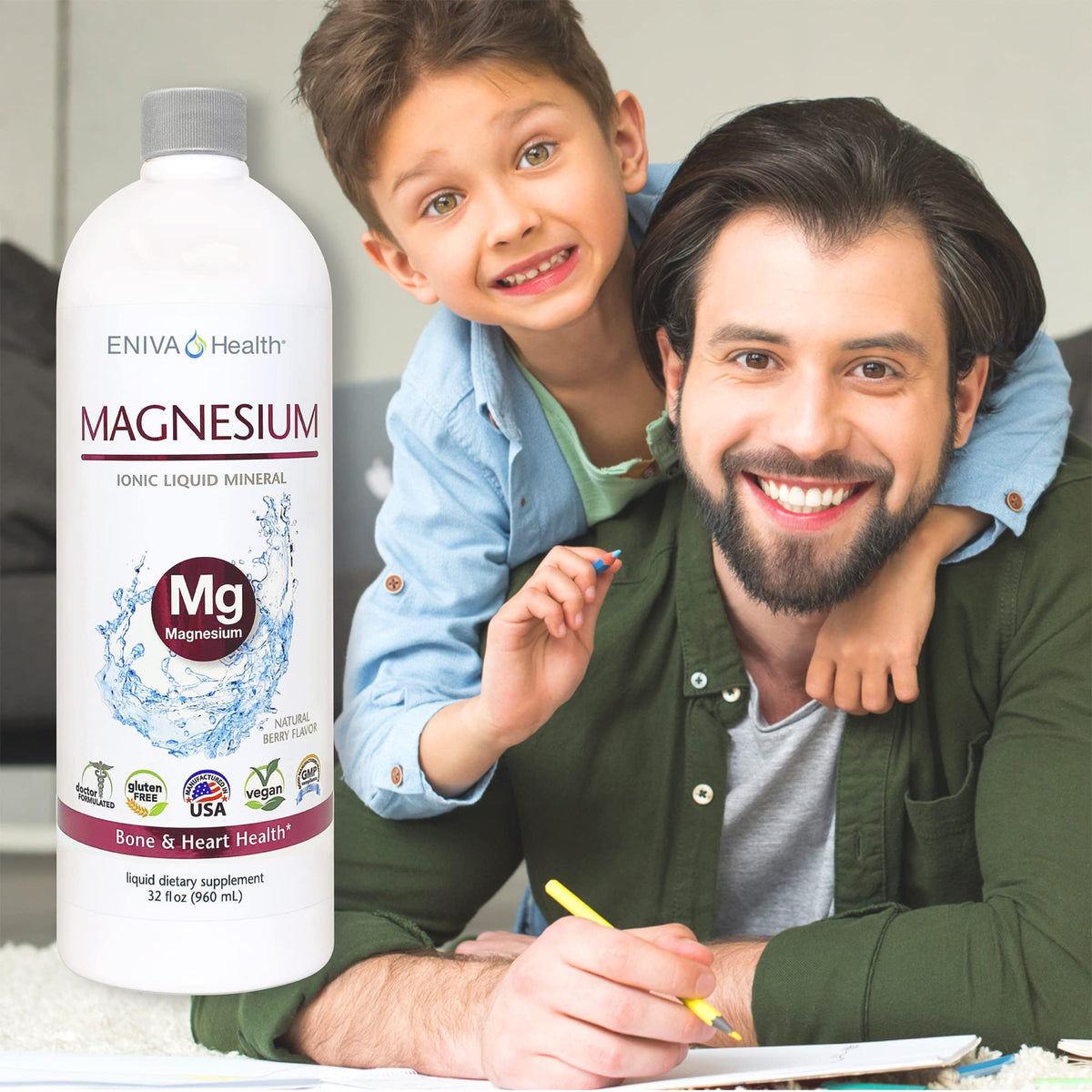 Eniva High Potency Liquid Ionic Magnesium - 64 Servings - image 4