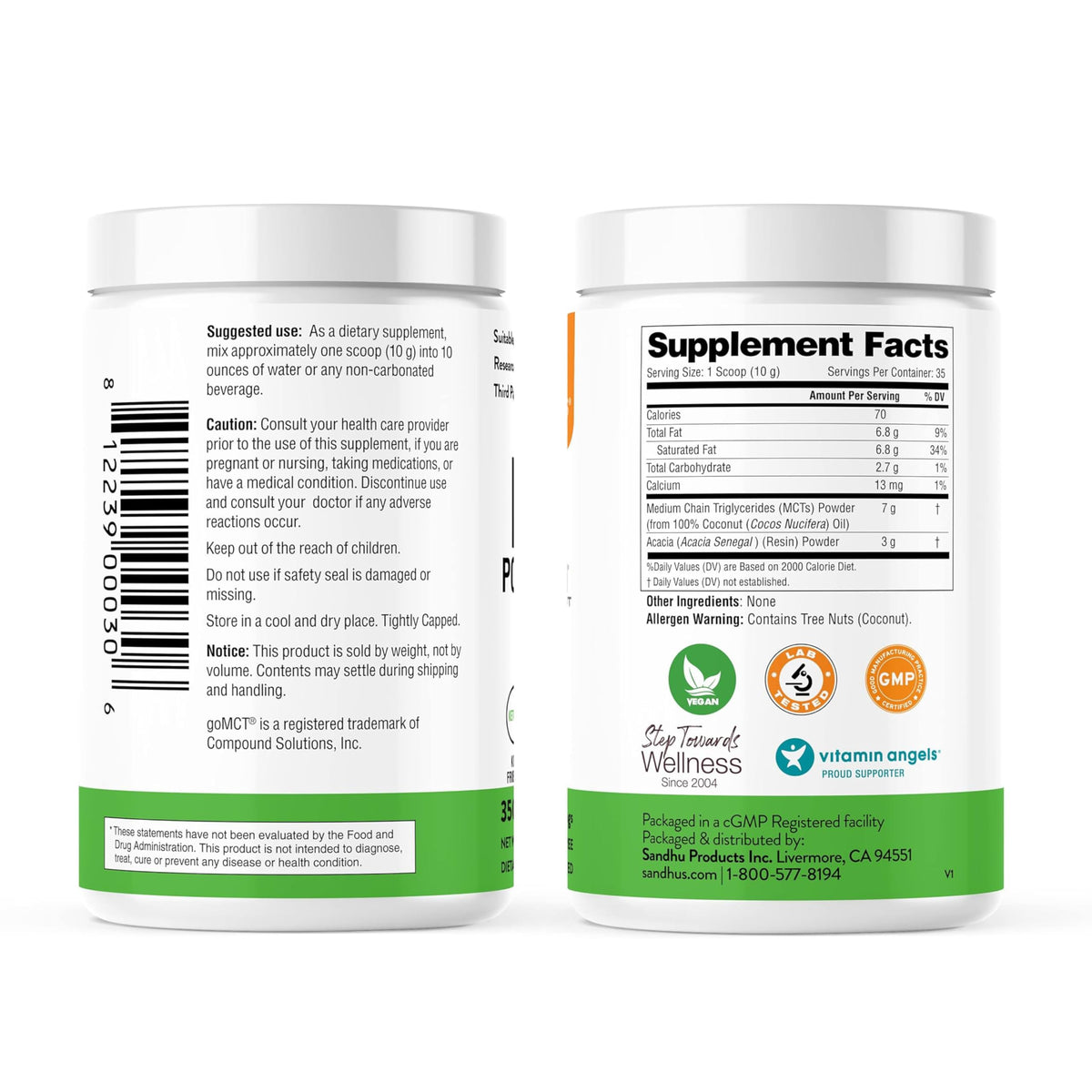 Sandhu's MCT Oil Powder with Prebiotic Fiber - 35 Servings - image 3