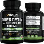 X Gold Health Quercetin with Bromelain 1300 mg - 120 Vegetarian Capsules - image 7