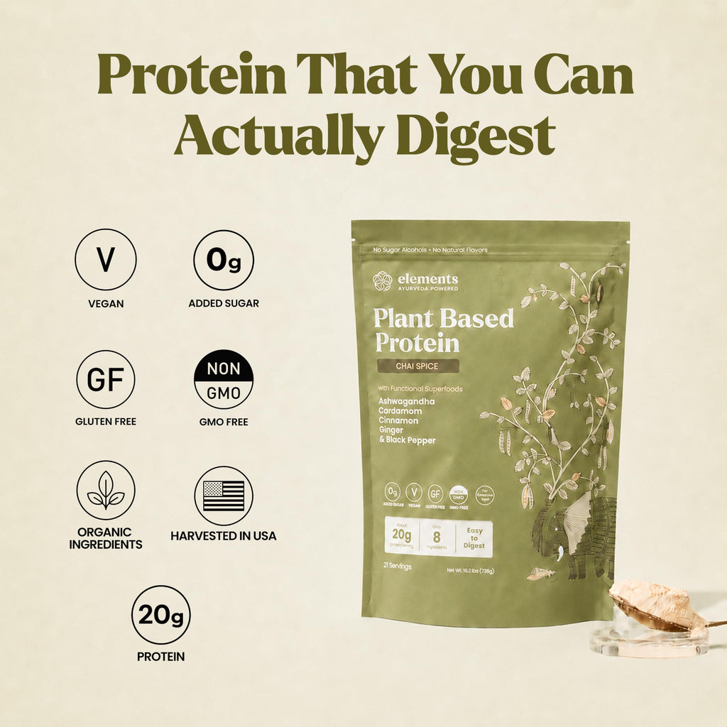 Elements Truffles Chai Spice Plant Protein Powder - 21 Servings - image 2