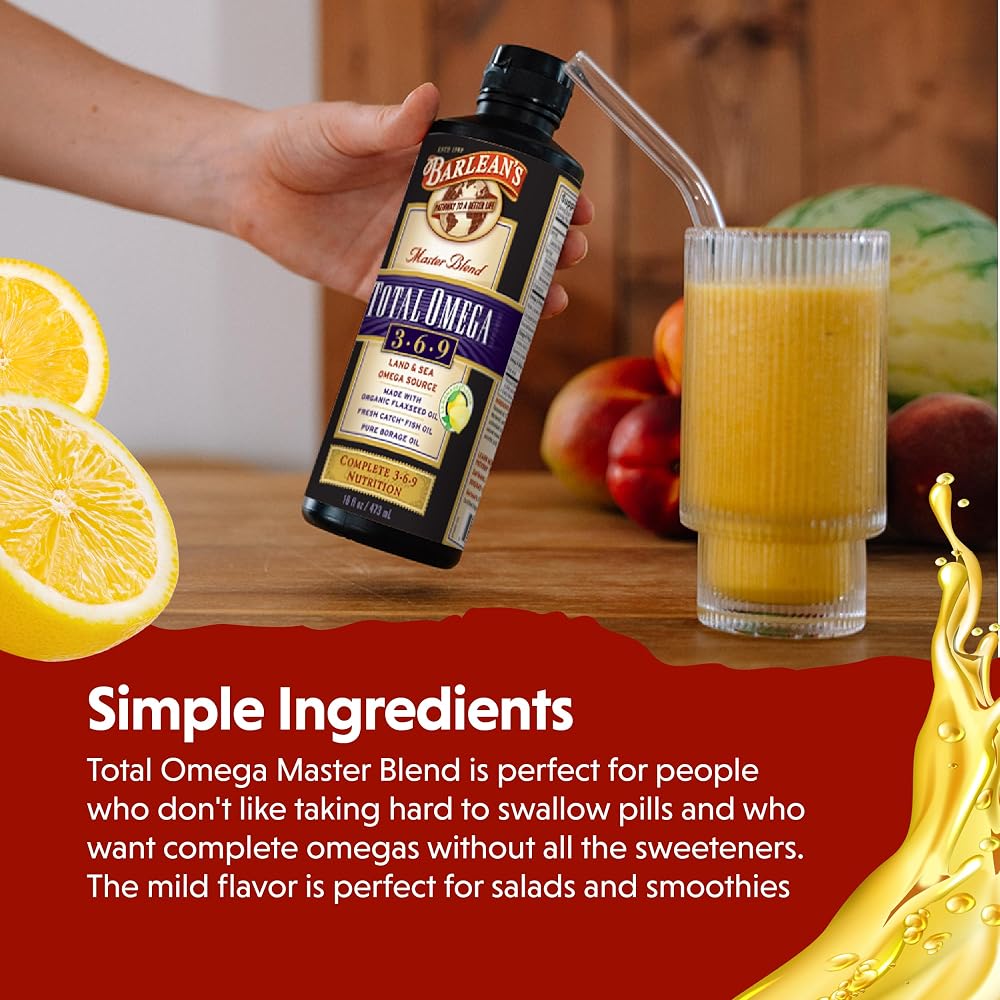 Barlean's Total Omega 3 6 9 Fish Oil Liquid Supplement - image 7