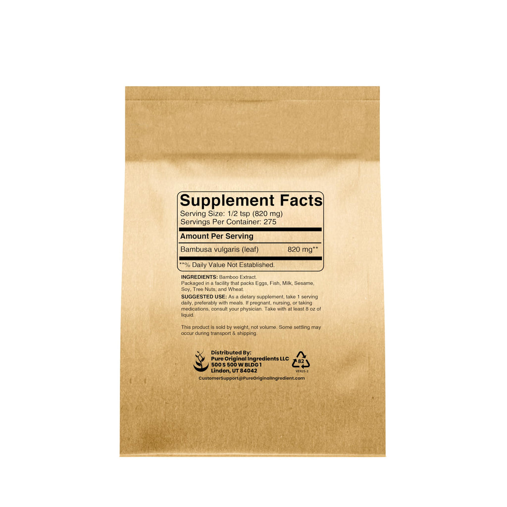 PURE ORIGINAL INGREDIENTS Bamboo Extract Powder - 8 oz - image 2