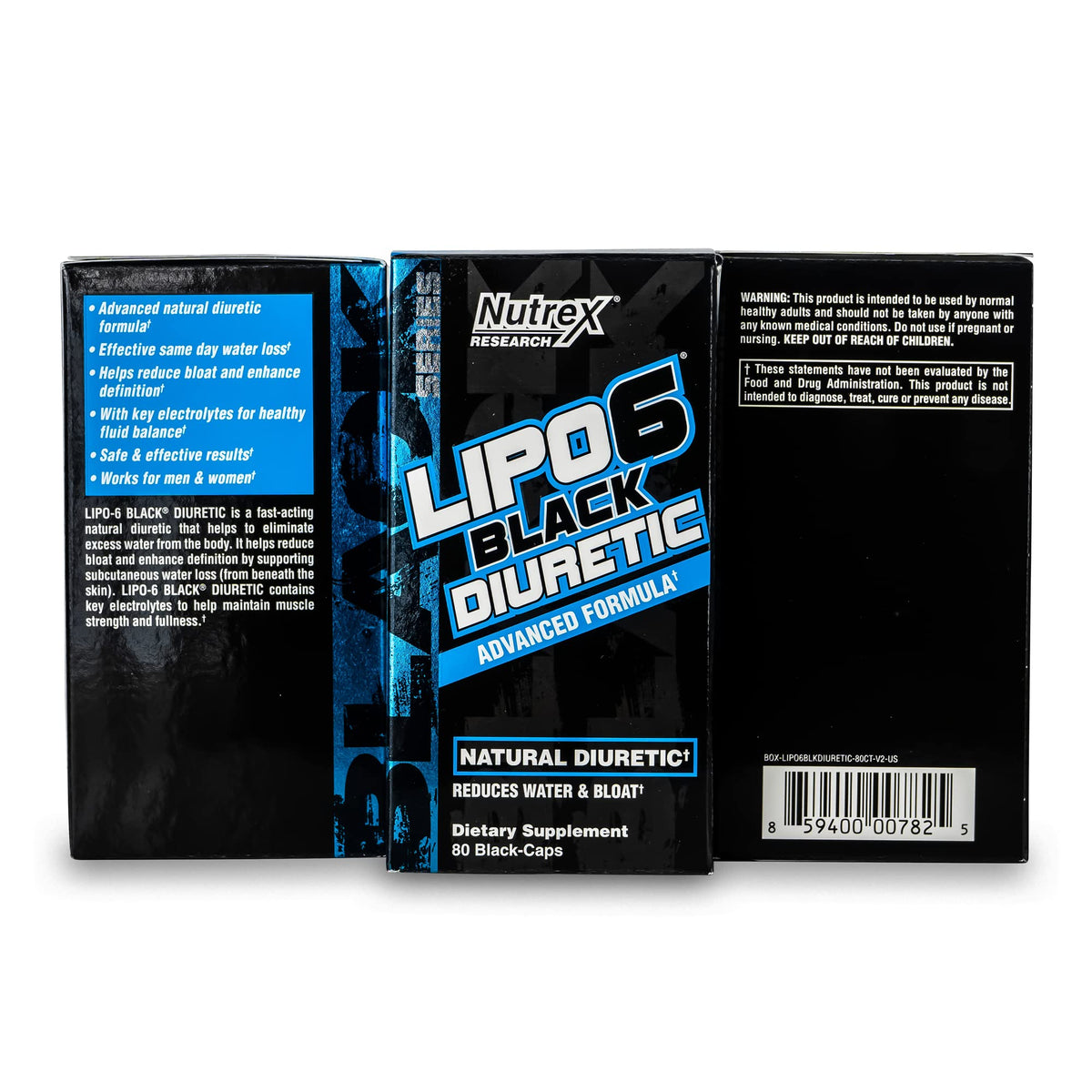 Nutrex Research Lipo 6 Diuretic Water Pills Bloat Relief - 80 Capsules - image 9