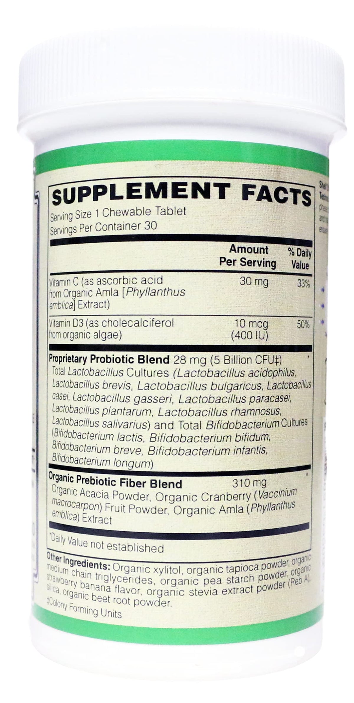 AlchePharma Organic Kids Comfort Probiotic Chewables - 30 Chews - image 2