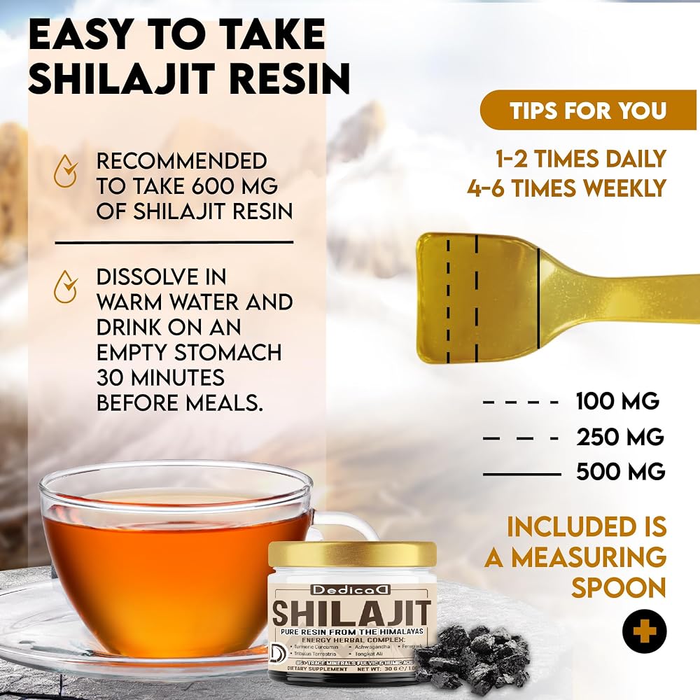 DEDICAD Shilajit Resin with Herbal Complex - 30g - image 5