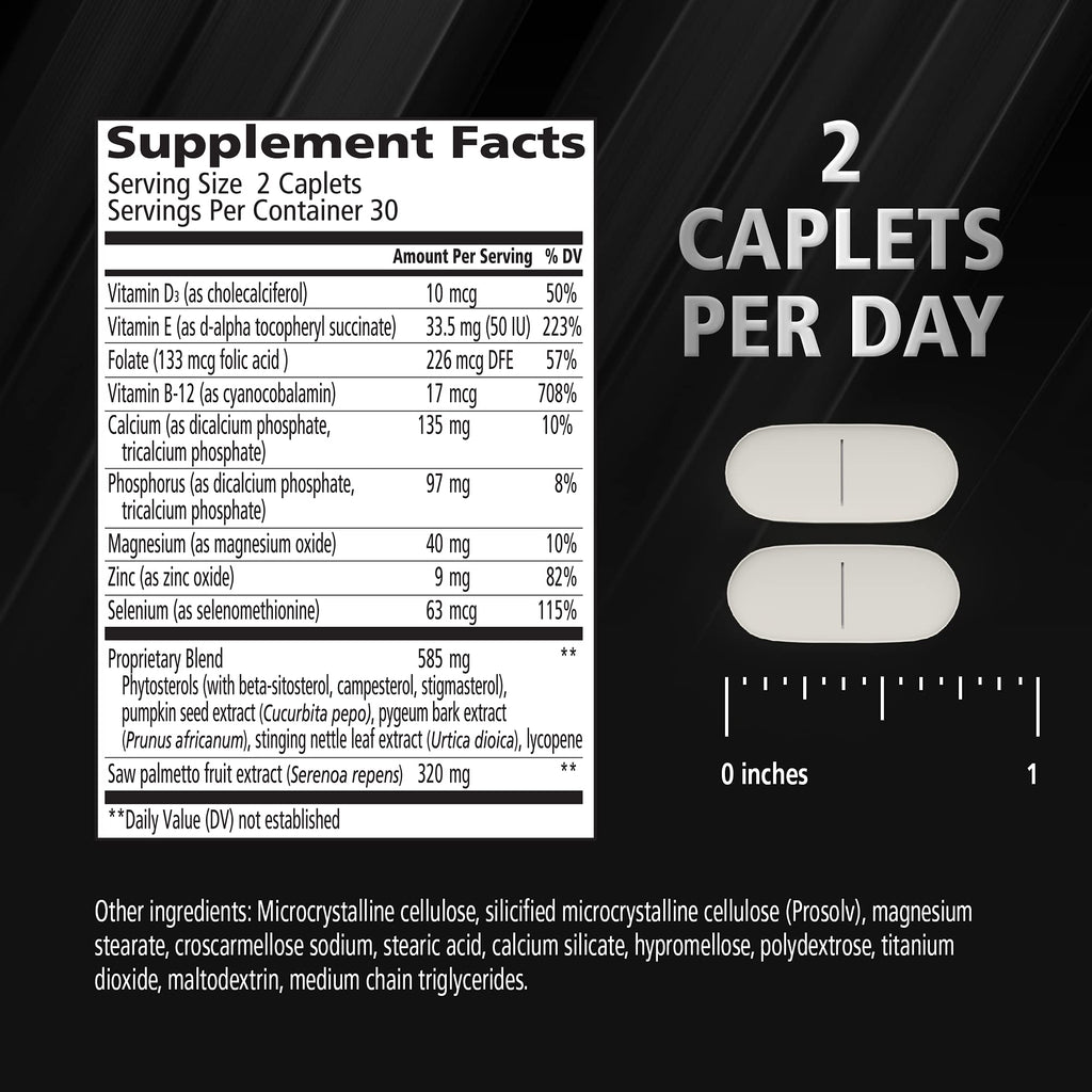 Urinozinc Prostate Plus Saw Palmetto & Beta Sitosterol - 60 Caplets - image 5