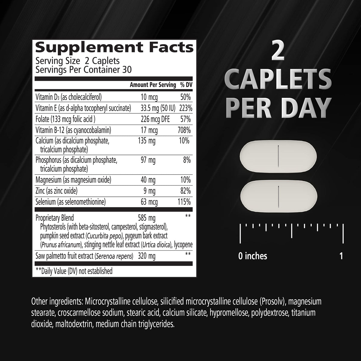 Urinozinc Prostate Plus Saw Palmetto & Beta Sitosterol - 60 Caplets - image 5