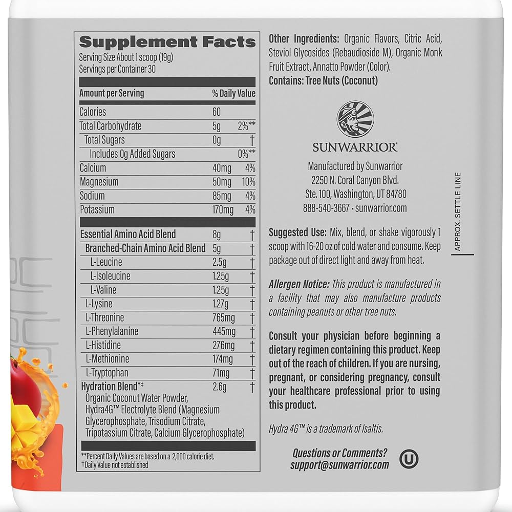 Sunwarrior Amino Acids Amino Energy Powder
