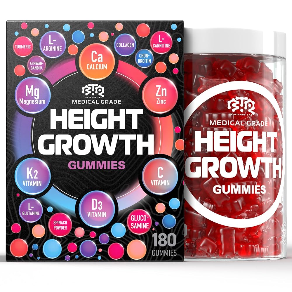 BTQ BIOTEQUE LAB BIOTEQUELAB Height Growth Increase Gummies Vitamins