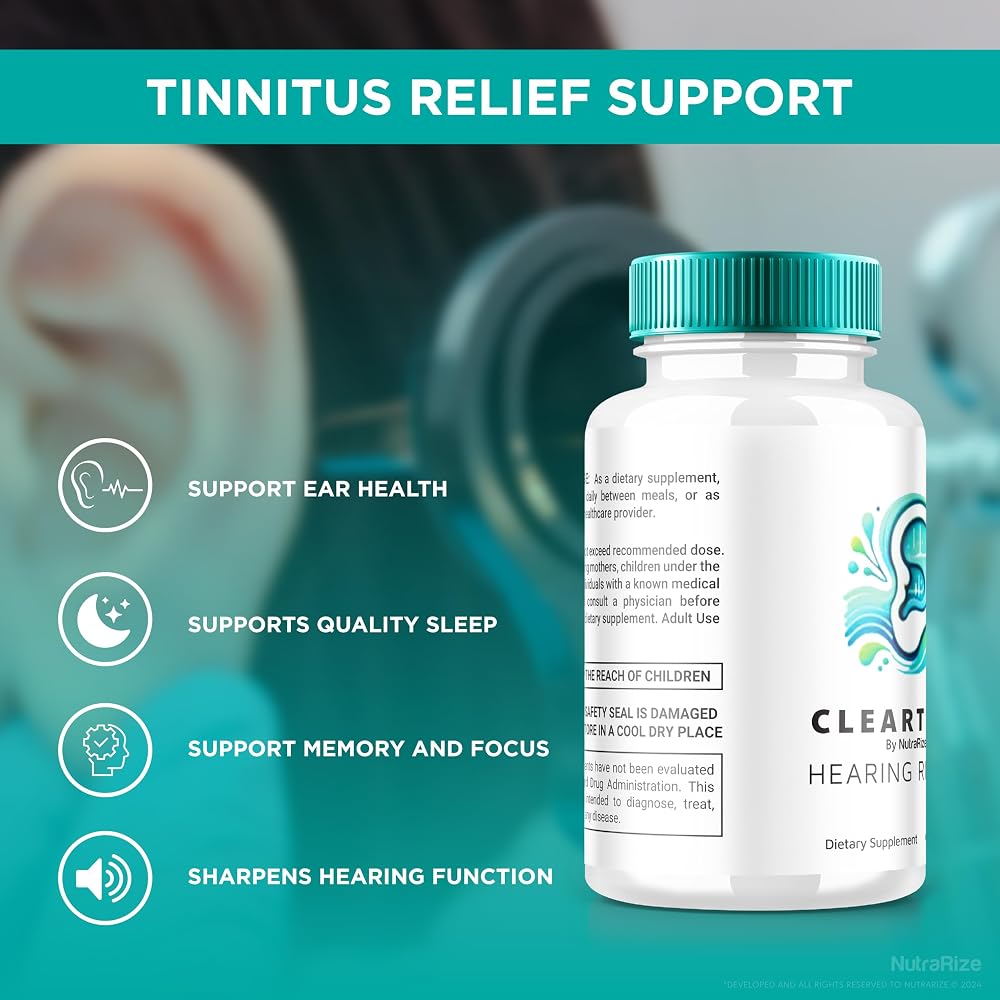 NutraRize ClearTone Tinnitus Auditory Support Capsules - 120 Capsules - image 7