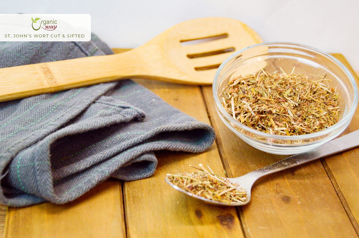 Organic Way St. John's Wort Cut & Sifted (Hypericum perforatum)