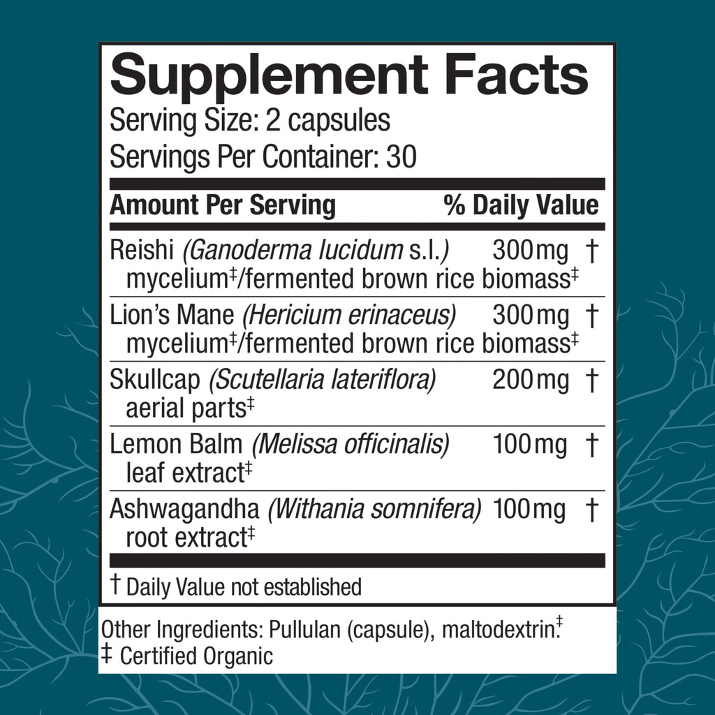 Host Defense MycoBotanicals Stress Decompress - 60 Capsules - image 2