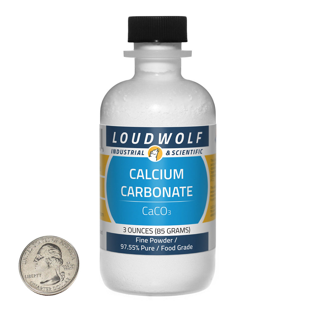 Loudwolf Calcium Carbonate / 97+% Pure Food Grade/Fine Powder/USA