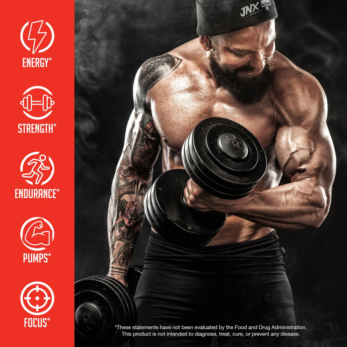 JNX SPORTS The Curse! Pre Workout Powder for Men & Women