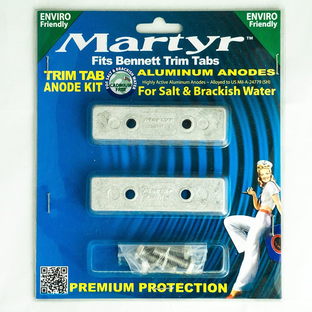 Pro Marine Bennett Trim Tab Anode Kit Aluminum - 2 Pack - image 2