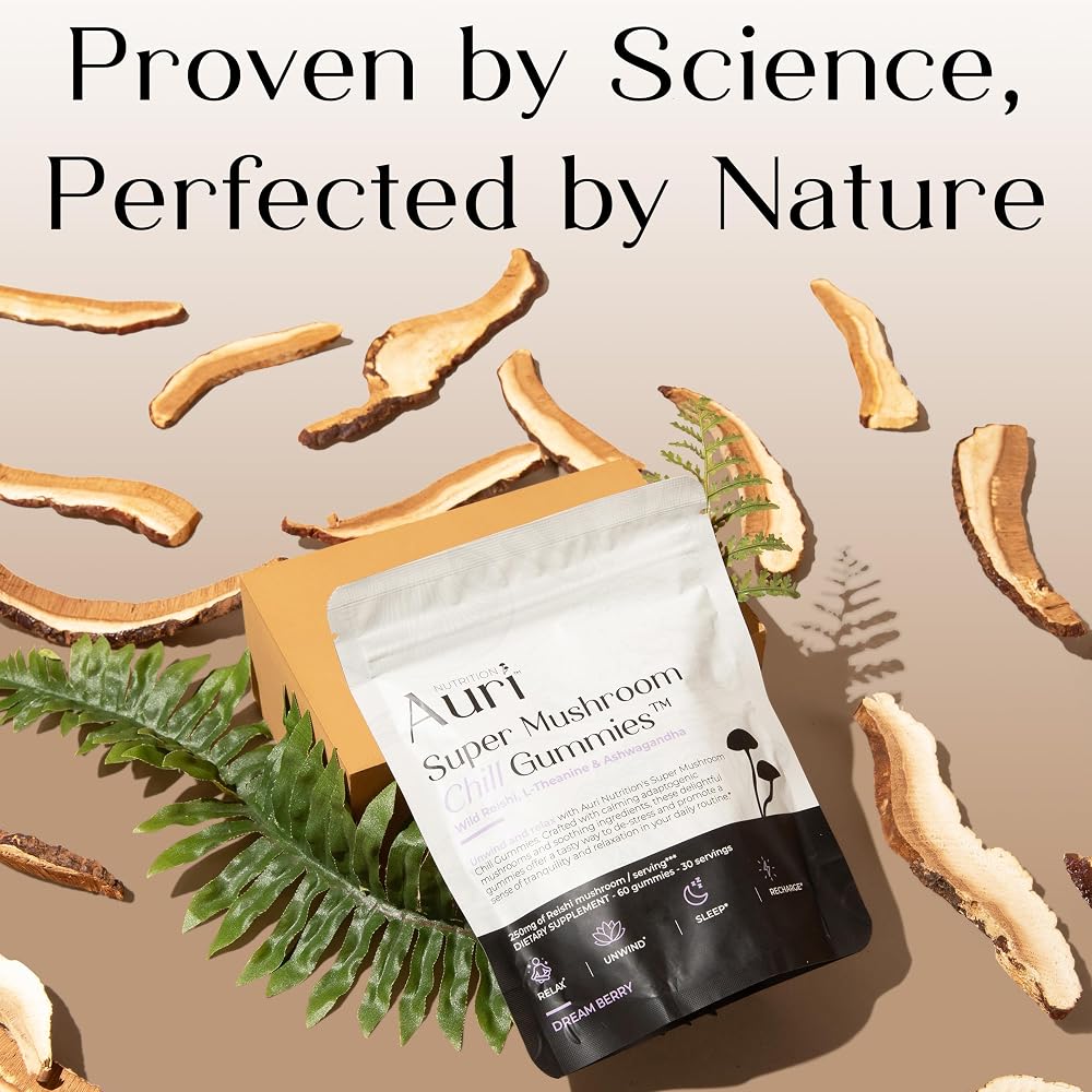Auri Super Mushroom Chill Gummies for Stress Relief - 60 Gummies - image 5