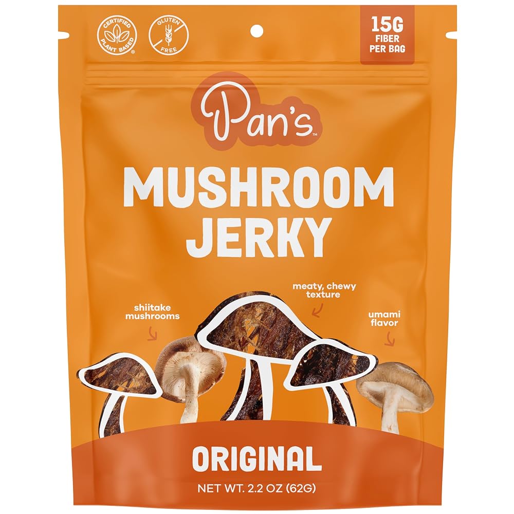 Pan's Mushroom Jerky Shiitake Original Flavour - 2.2 oz