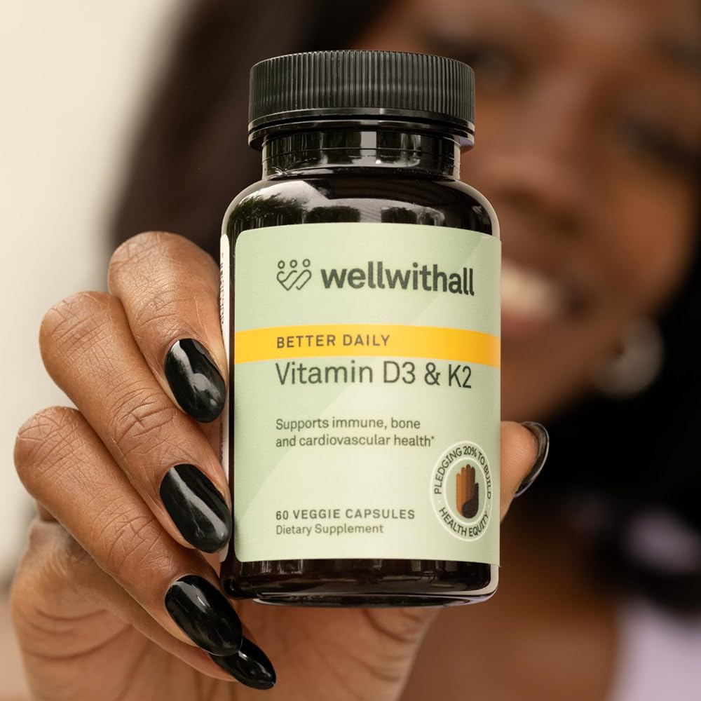 WellWithAll Vitamin D3 5000 IU with Vitamin K2 - 60 Vegetarian Capsules - image 8