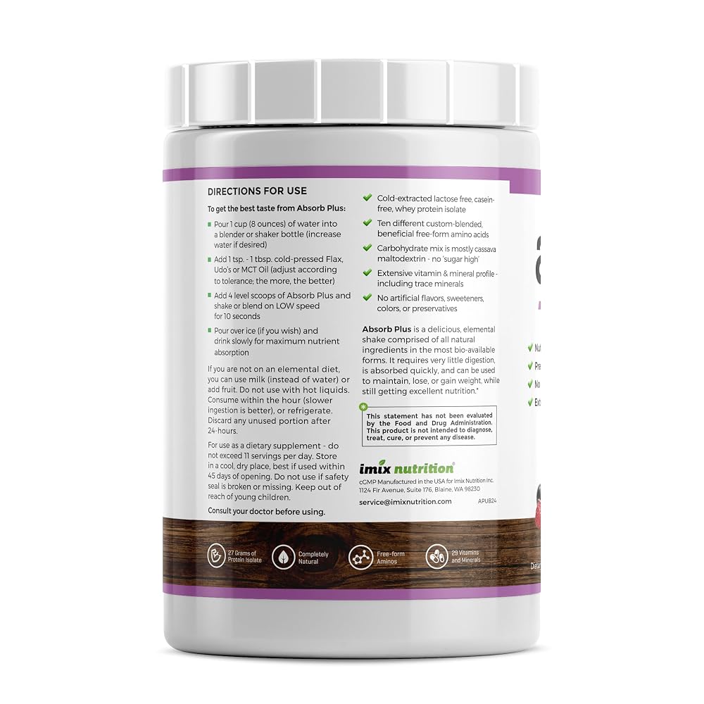 Absorb Plus Isolate Protein - Diet Supplement for Improved Gut Health
