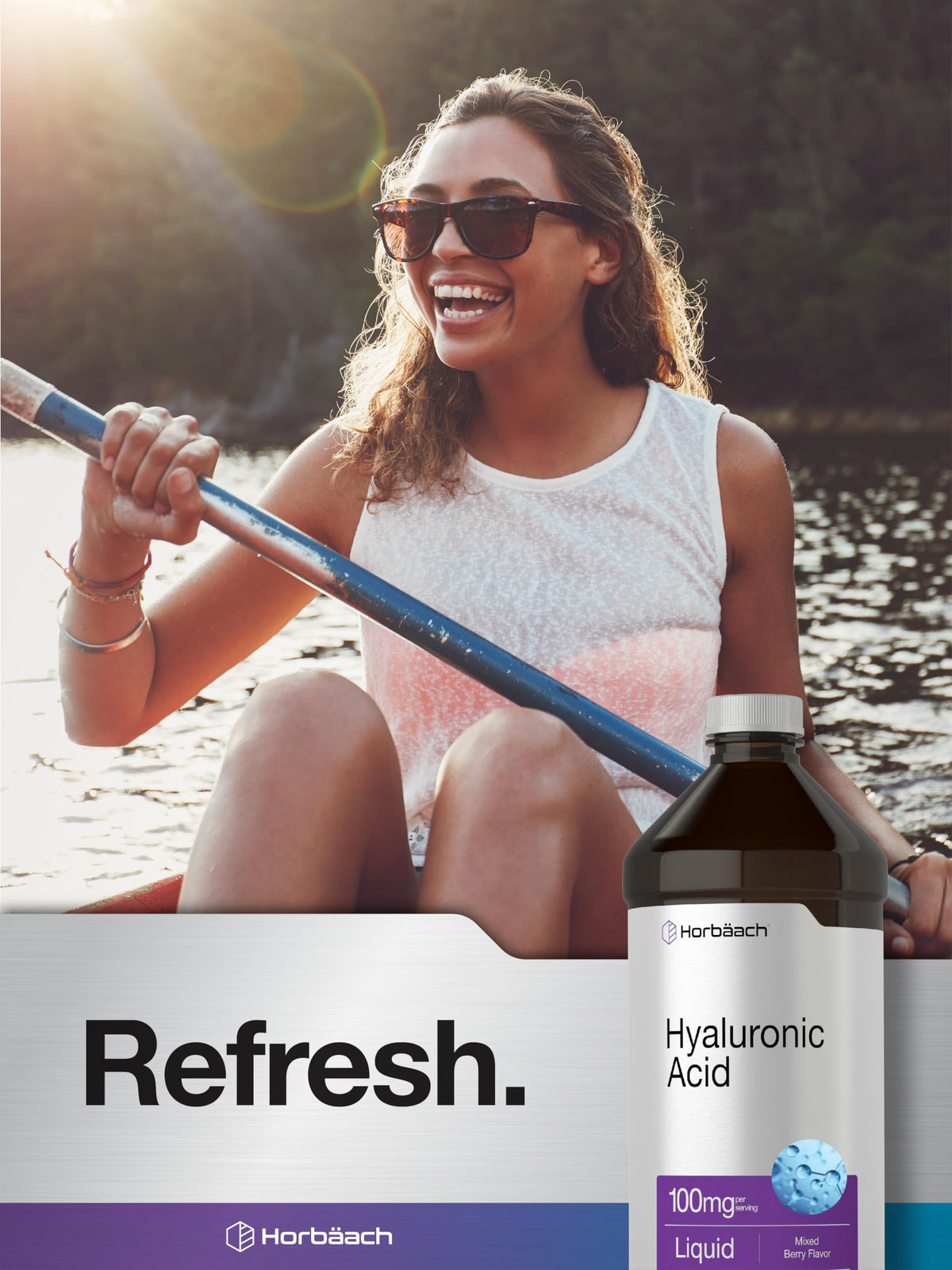 Horbäach Liquid Hyaluronic Acid Supplement 100 mg - 16 oz - image 6