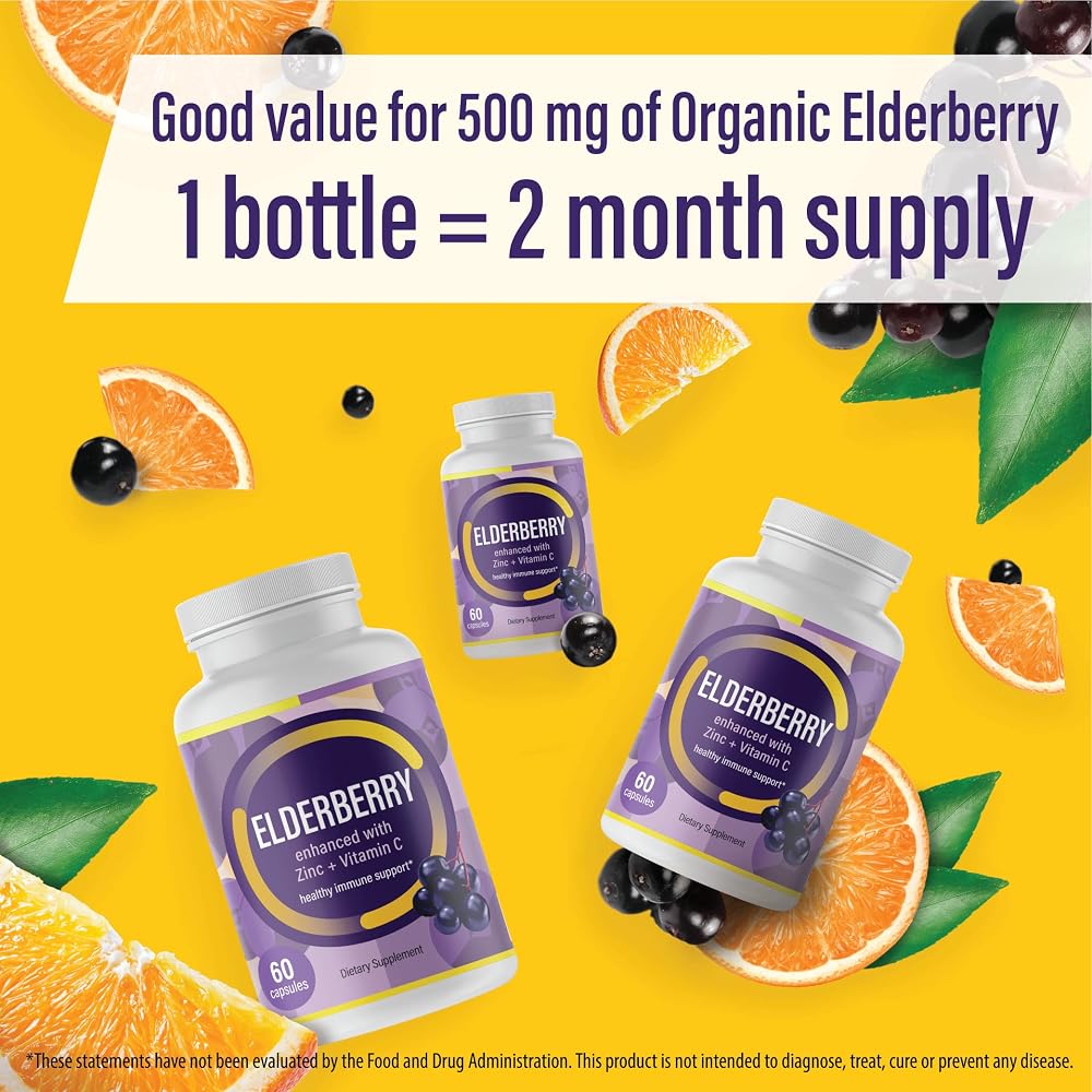 IMYOONITÉ ULTRA CLEAN Black Elderberry Capsules Immune Support - 60 Capsules - image 3
