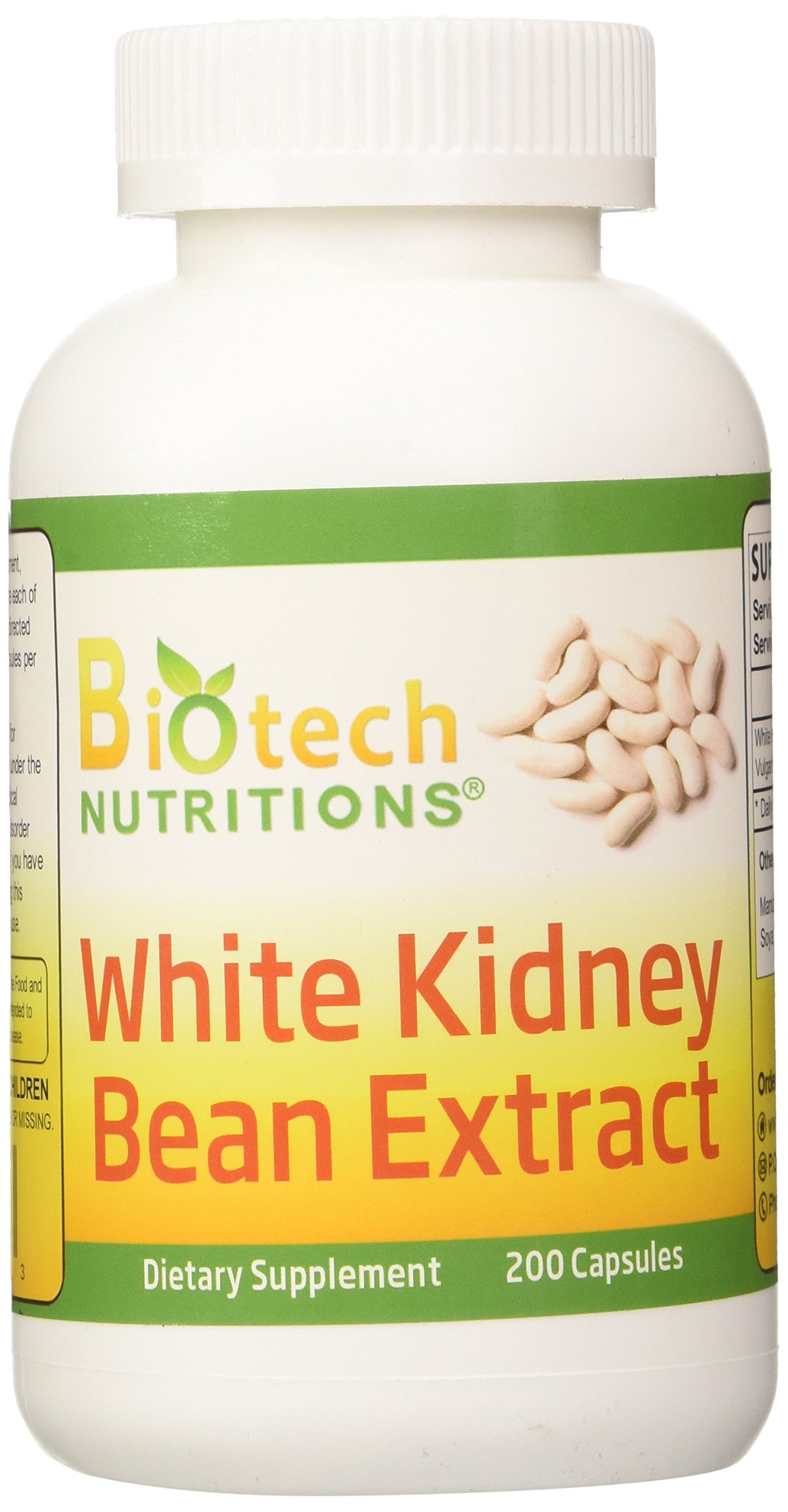 Biotech Nutritions White Kidney Bean Extract - 200 Capsules