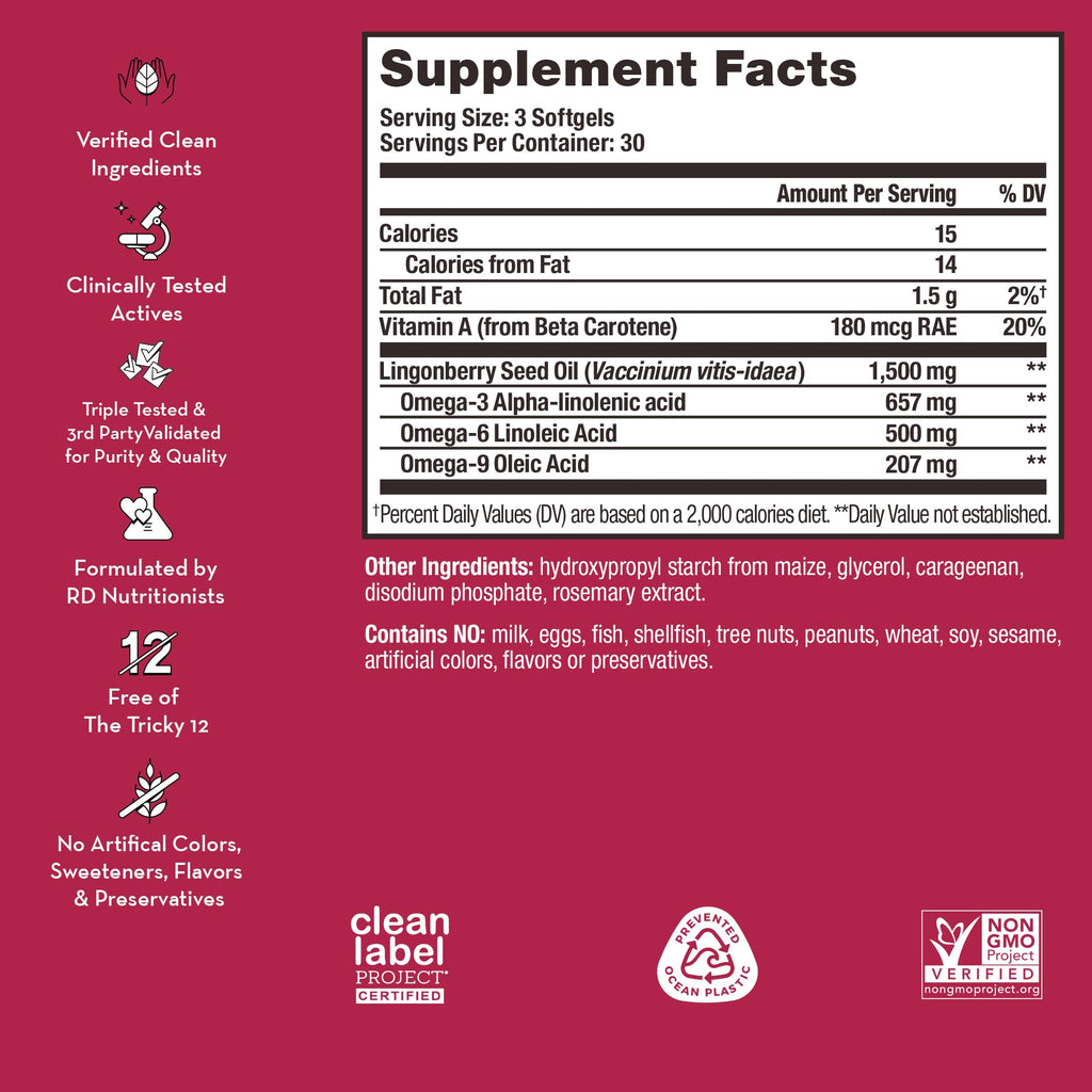 HUM Arctic Repair Skin Supplement with Omega 3-6-9 - 90 Softgels - image 3