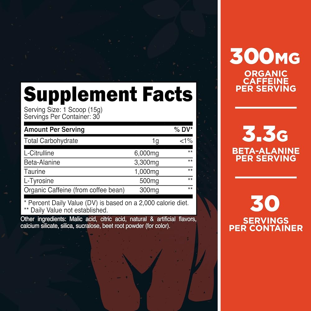 Primal Primate Punch Pre-Workout Powder - 30 Servings - image 2