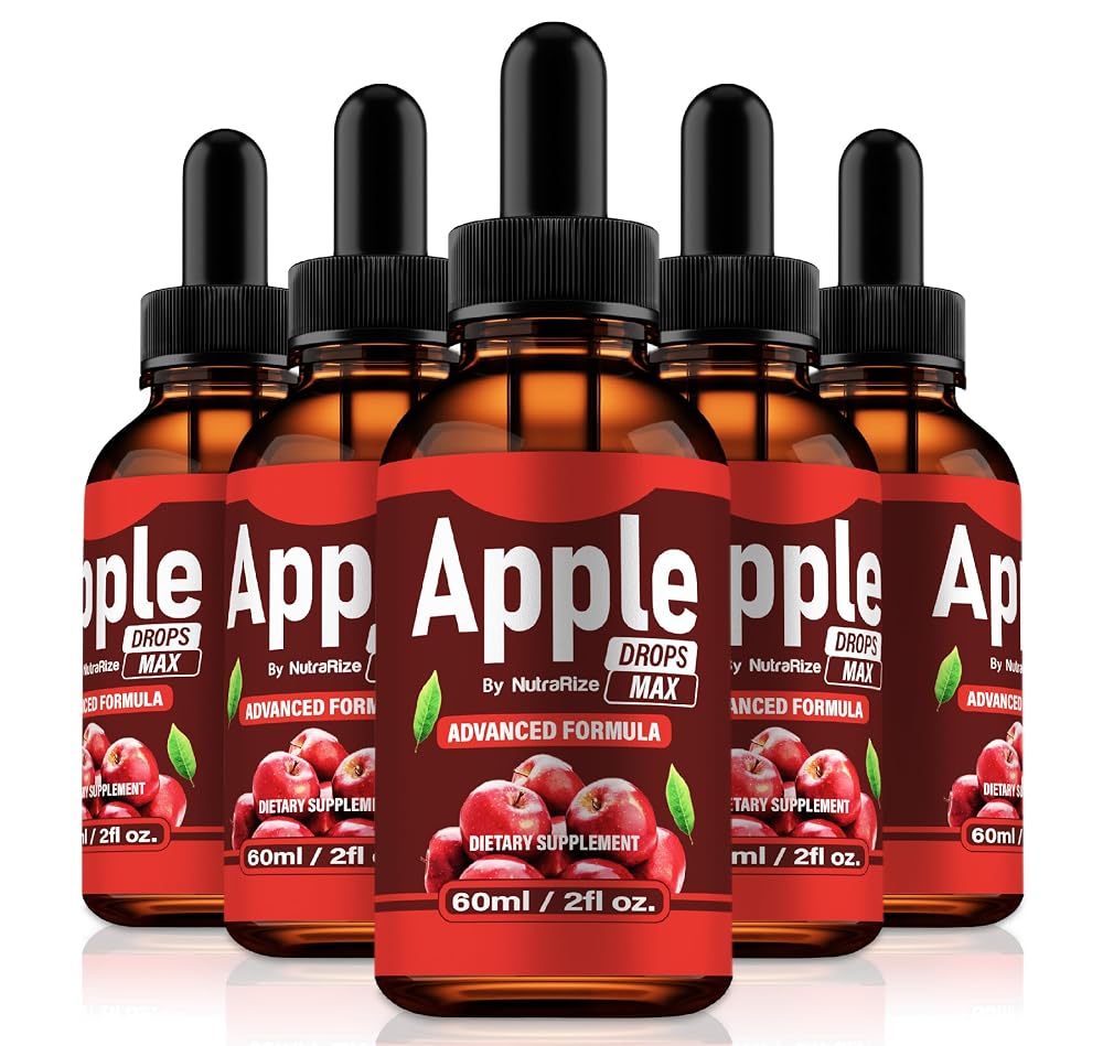 NutraRize Apple Drops Max Pure Apple Liquid - 5 Pack