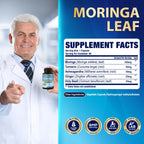 Organic Cadane Moringa Extract Capsules Energy Support - 90 Capsules - image 3