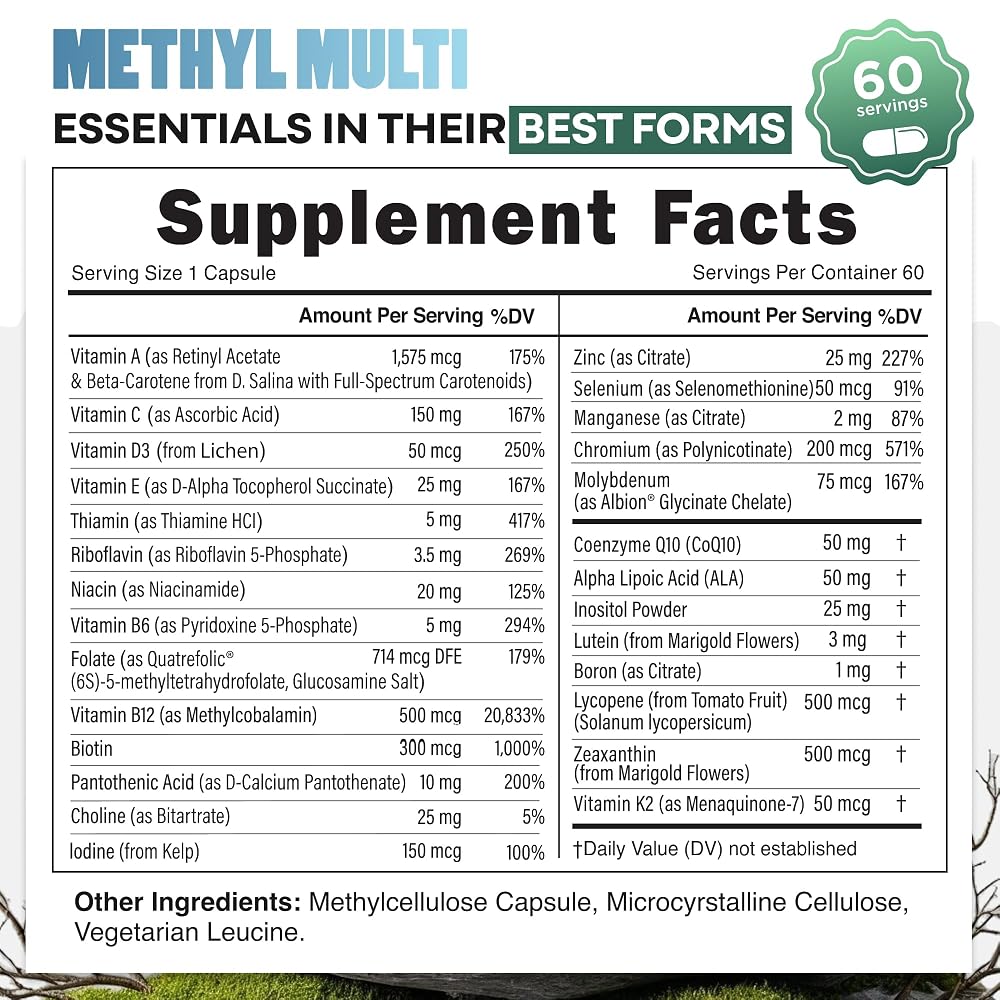 Wild Organic Multivitamin for Men - Daily Whole Food Multivitamin