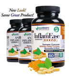 ecostream Naturals InflamEase with Turmeric & Boswellia - 180 Capsules - image 2