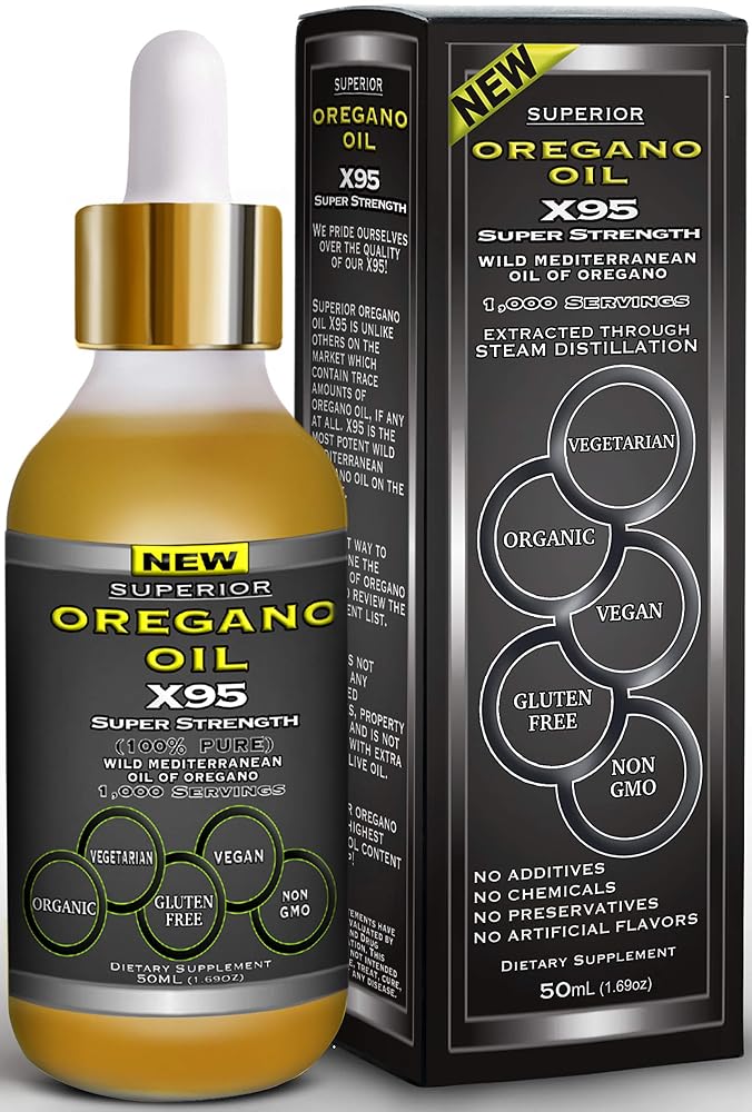 SUPERIOR FULVIC HUMIC Concentrated X935 Oregano Oil Drops - 50mL