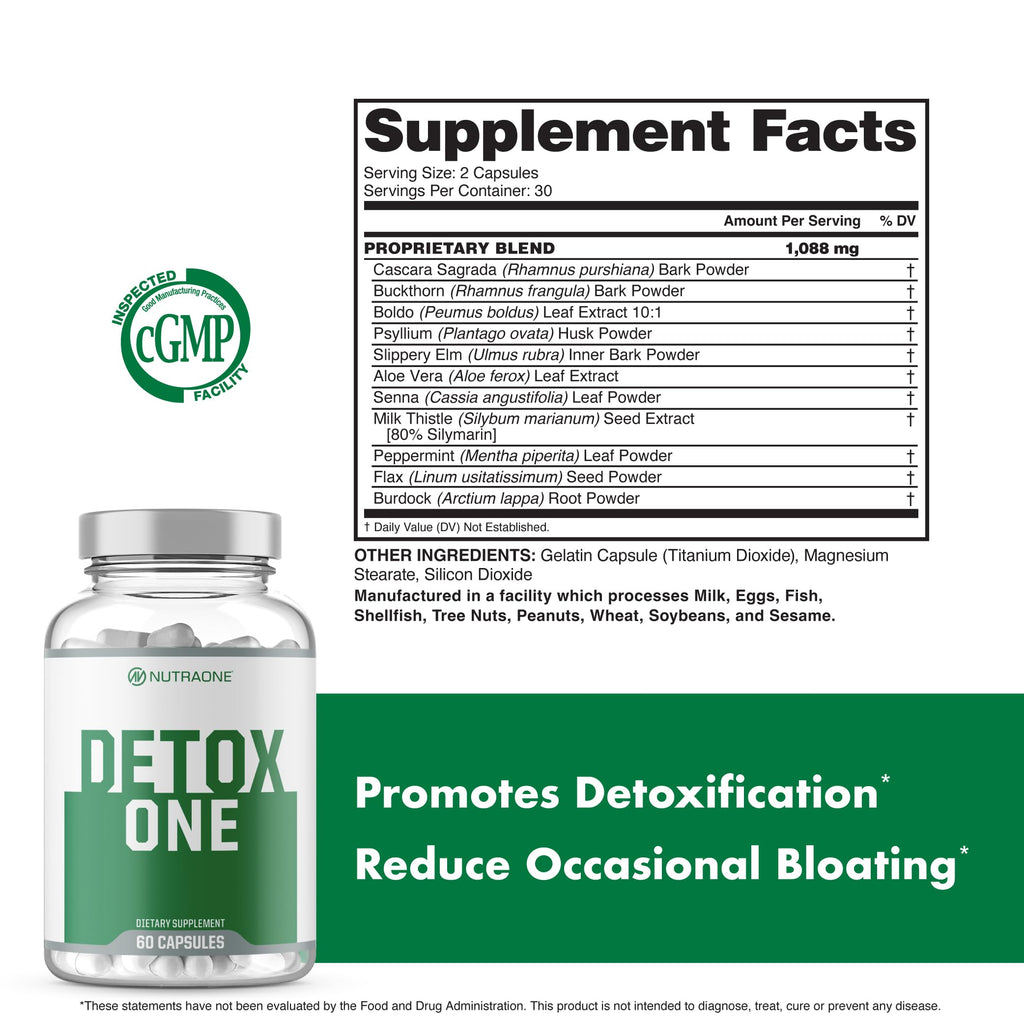NutraOne DetoxOne 30​ Day Extra Strength Detox Cleanse Supports - image 5