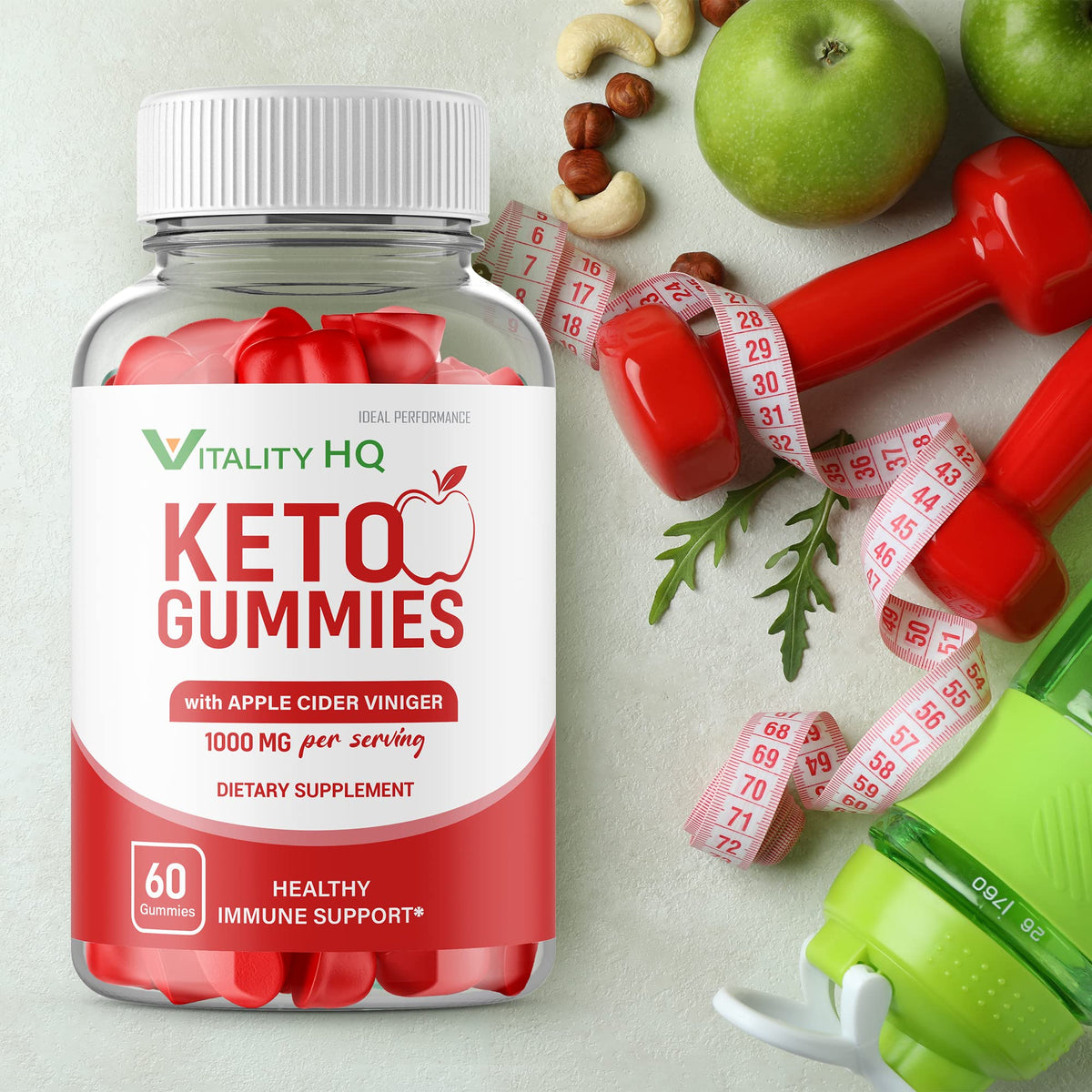 IDEAL PERFORMANCE Vitality Ketos ACV Gummies - 60 Gummies - image 7
