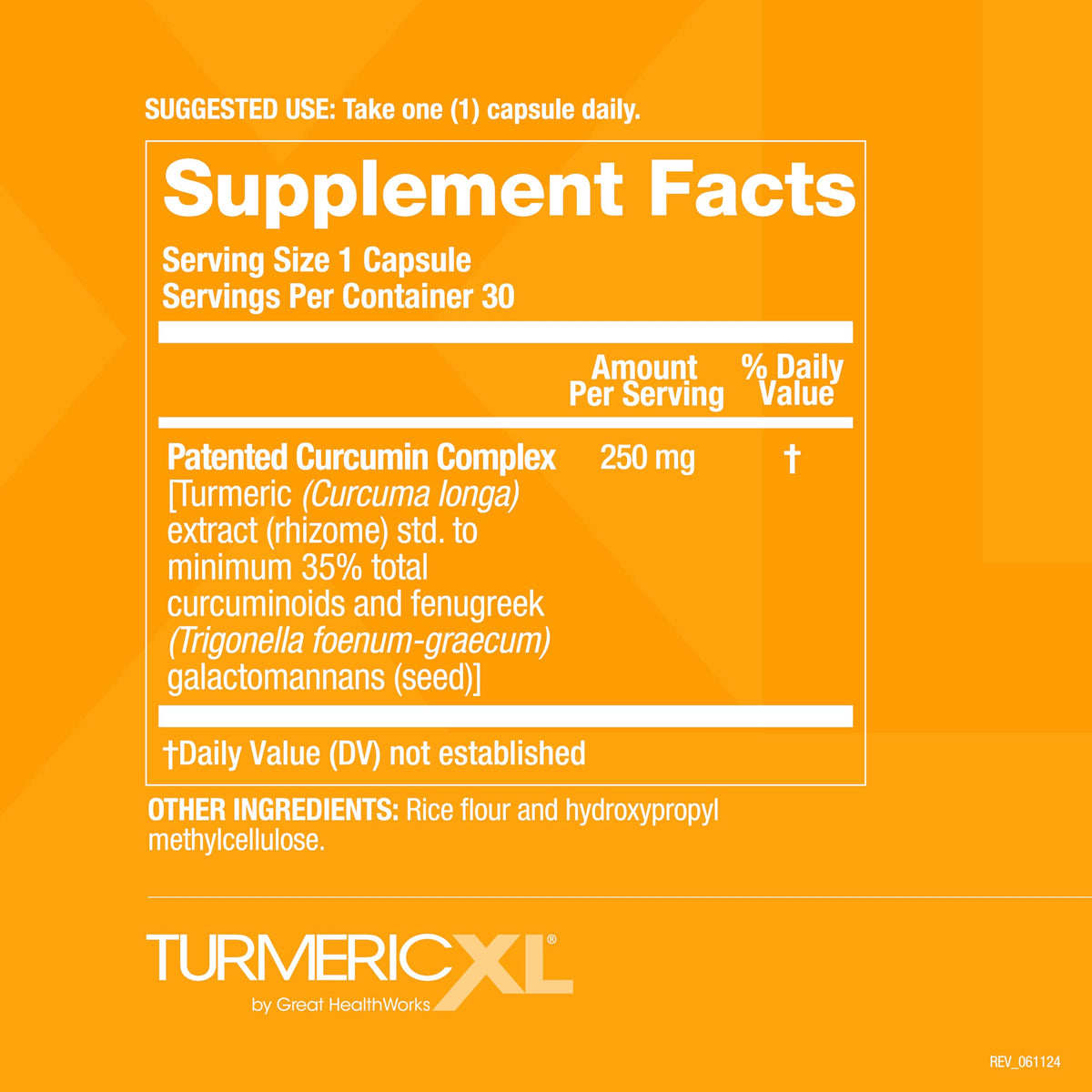 OmegaXL TurmericXL Joint Support Supplement 250mg - 30 Capsules - image 5