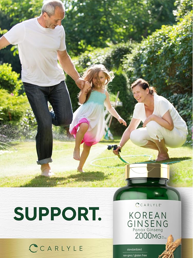 Carlyle Korean Panax Ginseng Extract 2000mg - 200 Capsules - image 7