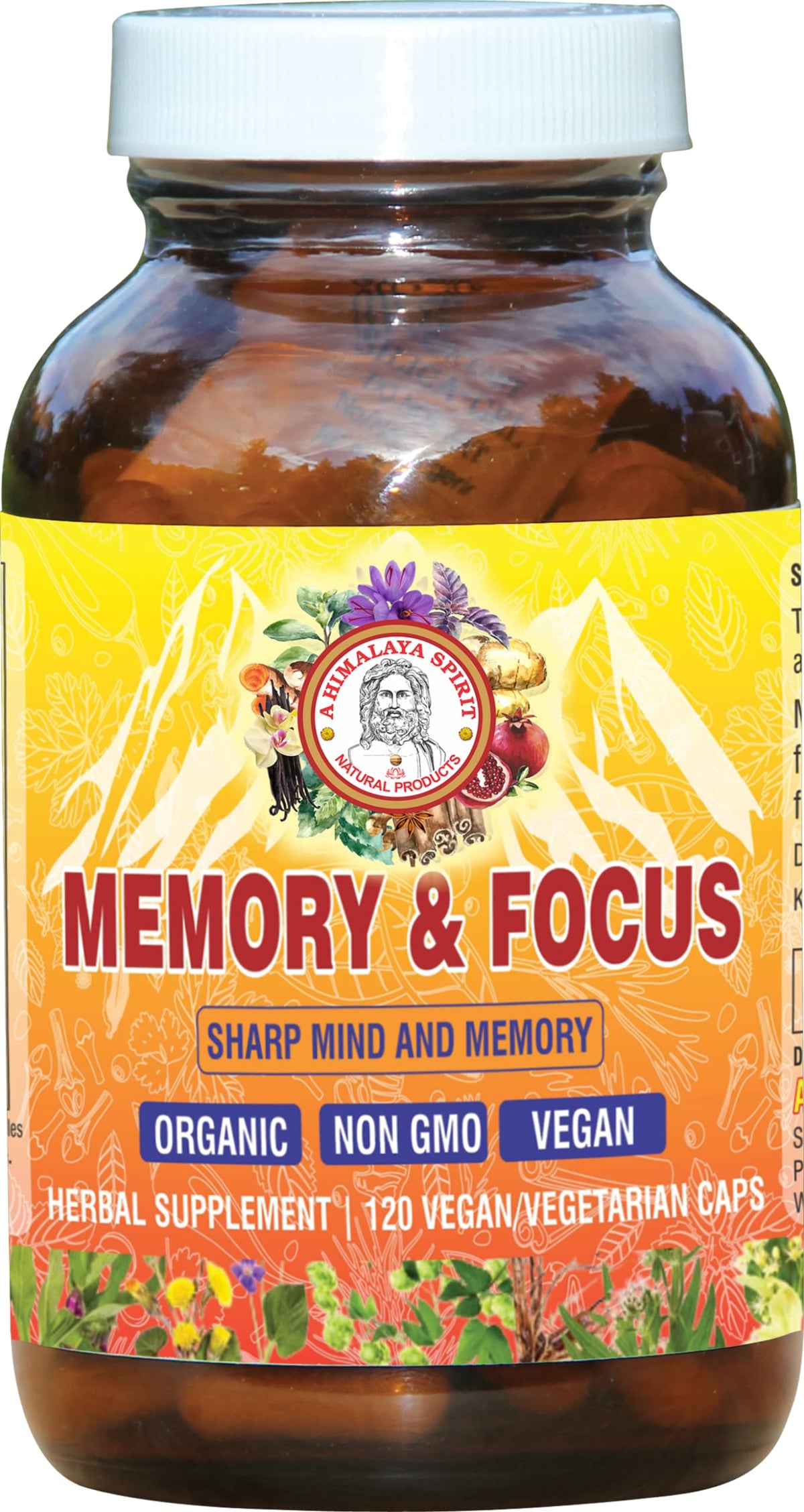 A Himalaya Spirit Memory & Focus Herbal Supplement - 120 Capsules
