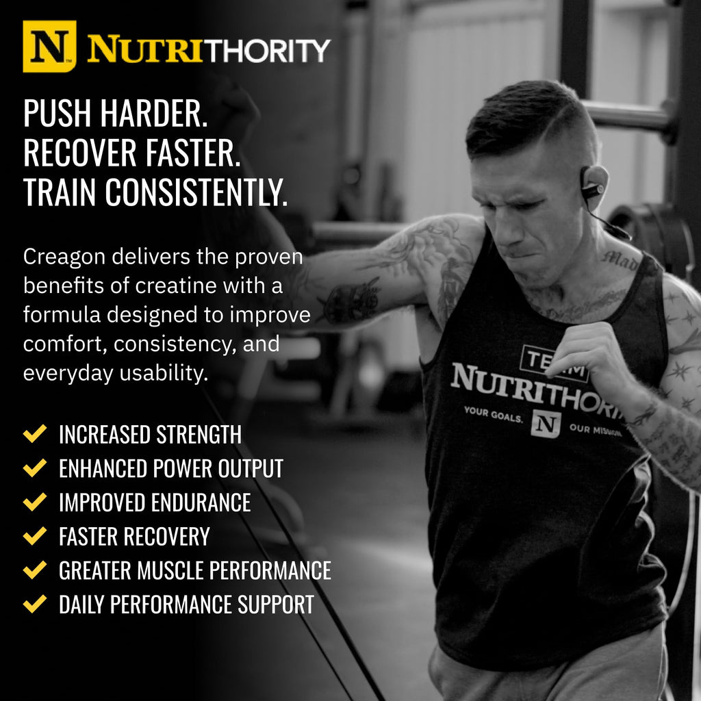 Nutrithority - Creagon, Advanced Creatine Powder Complex (30 Servings)