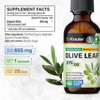 BIO KRAUTER Olive Leaf Tincture - Olive Leaf Extract for Immune
