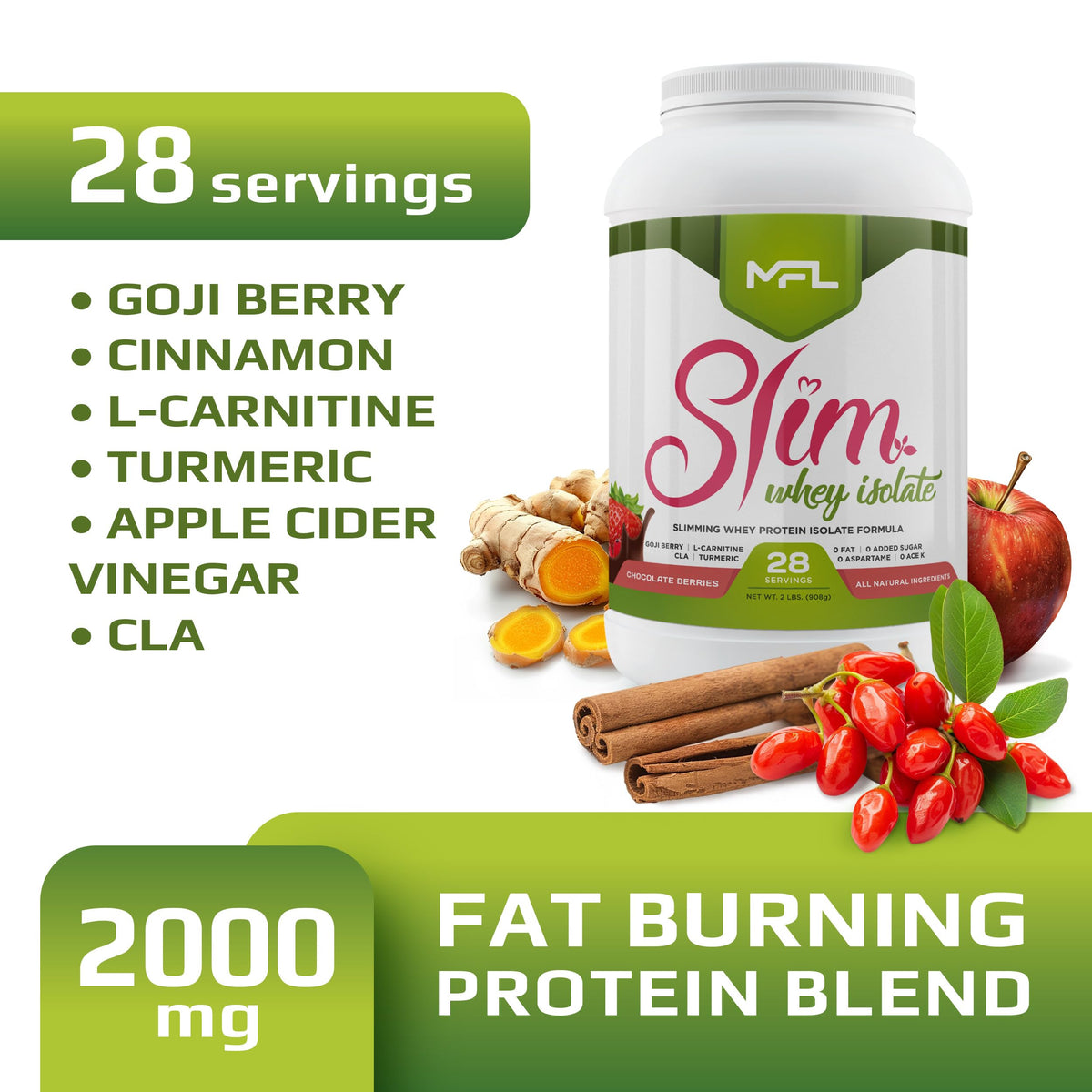 MUSCLE FOOD LABS Slim Whey Protein Powder for Weight Loss - 2 lbs - image 4