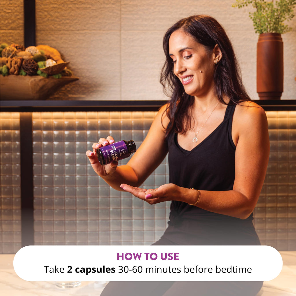 MRM Relax-All Sleep Supplement for Women & Men - 60 Capsules - image 5