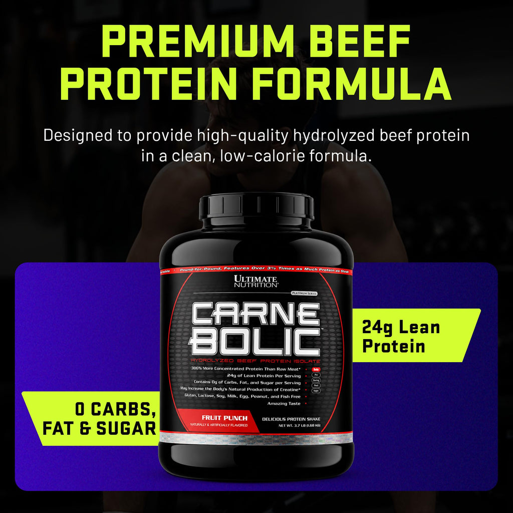 Ultimate Nutrition CarneBOLIC Hydrolyzed Beef Protein Isolate Powder
